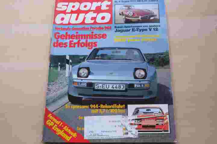 Deckblatt Sport Auto (08/1982)